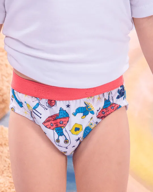 CUECA INF. ALGODAO COS ESTAMPADO TAM G