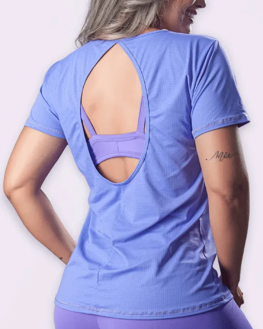 BLUSA ACAD. TATY AZUL MARINHO TAM P