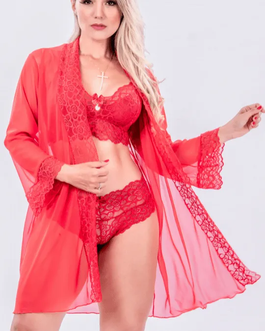 ROBE LUXO PRETO TAM G