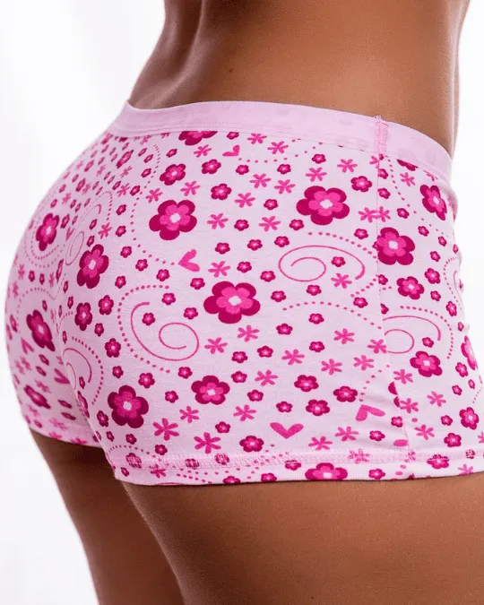 BOXER FEM. FIO 40 COS ESTAMPADO TAM M
