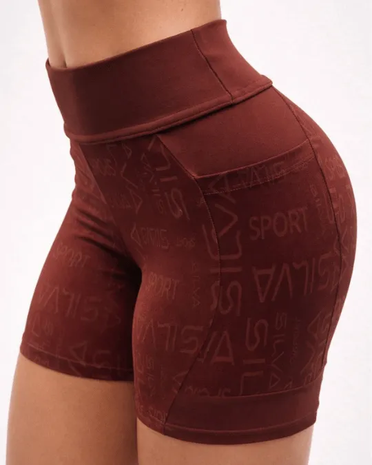  SHORT ACAD.SILVA C/ BOLSO AMENDOA TAM P