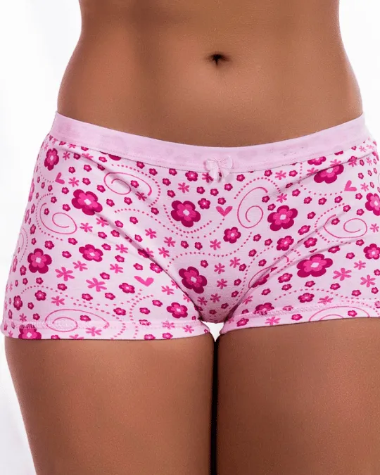 BOXER FEM. FIO 40 COS ESTAMPADO TAM M