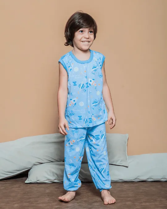 PIJAMA INF.MASC.S/ MANGA ESTAMPADO TAM P