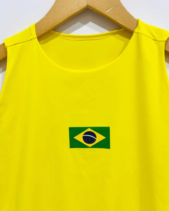  CAMISETA FEM. BRASIL AM. CANARIO TAM P