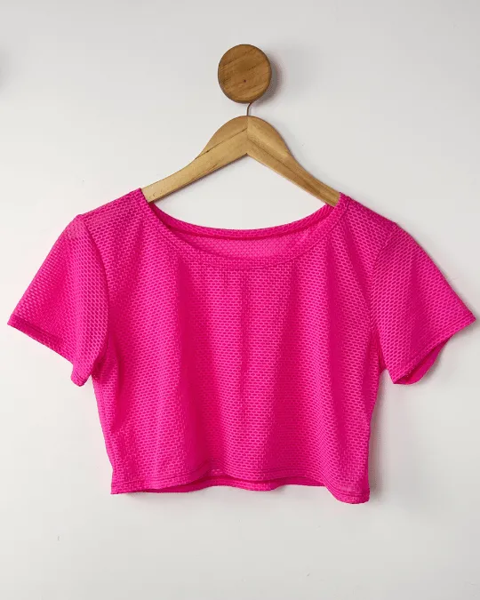  BLUSA ACAD. CURTA  MANGA AMENDOA TAM P