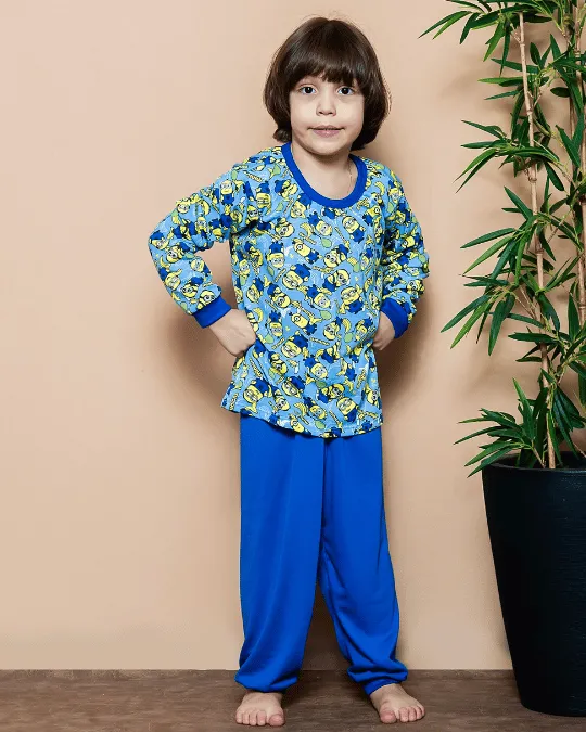 PIJAMA INF.MASC.MANGA COMP ESTAMPADO TAM M