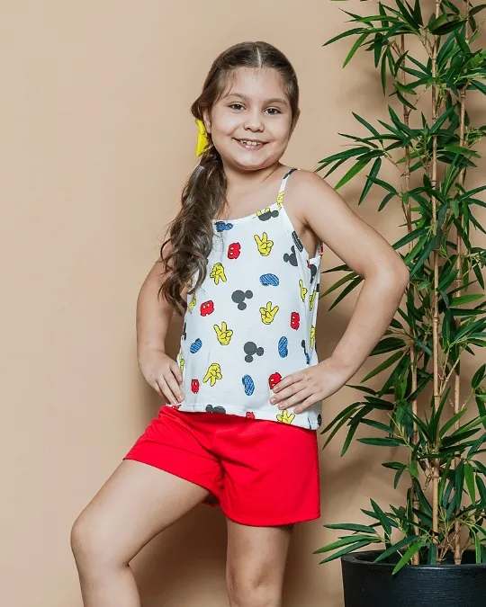 BABY DOLL INF. MARIAZINHA ESTAMPADO TAM M