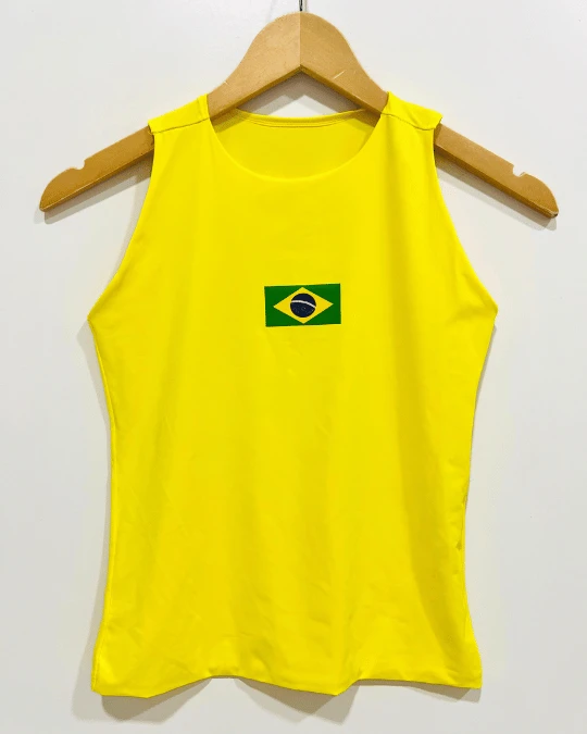  CAMISETA FEM. BRASIL AM. CANARIO TAM P