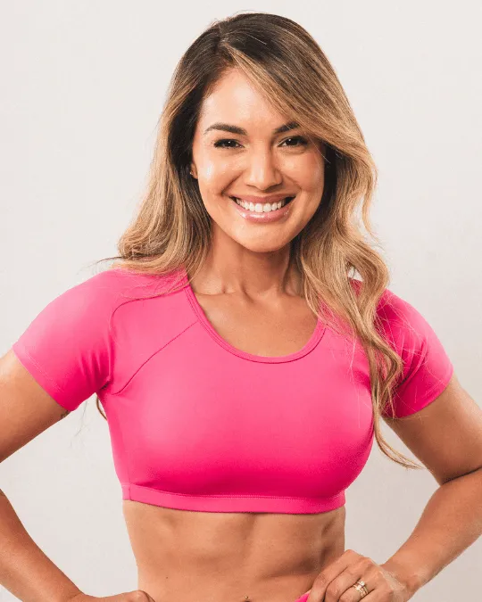 TOP CROPPED BEATRIZ MARROM TAM P