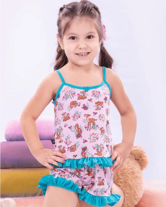 BABY DOLL INF. PV FOLHO ESTAMPADO TAM G