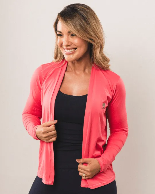 BLUSA PROTECAO UV ABERTA VERDE TEOS TAM P