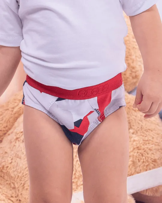 CUECA INF. COTTON COS ESTAMPADO TAM G